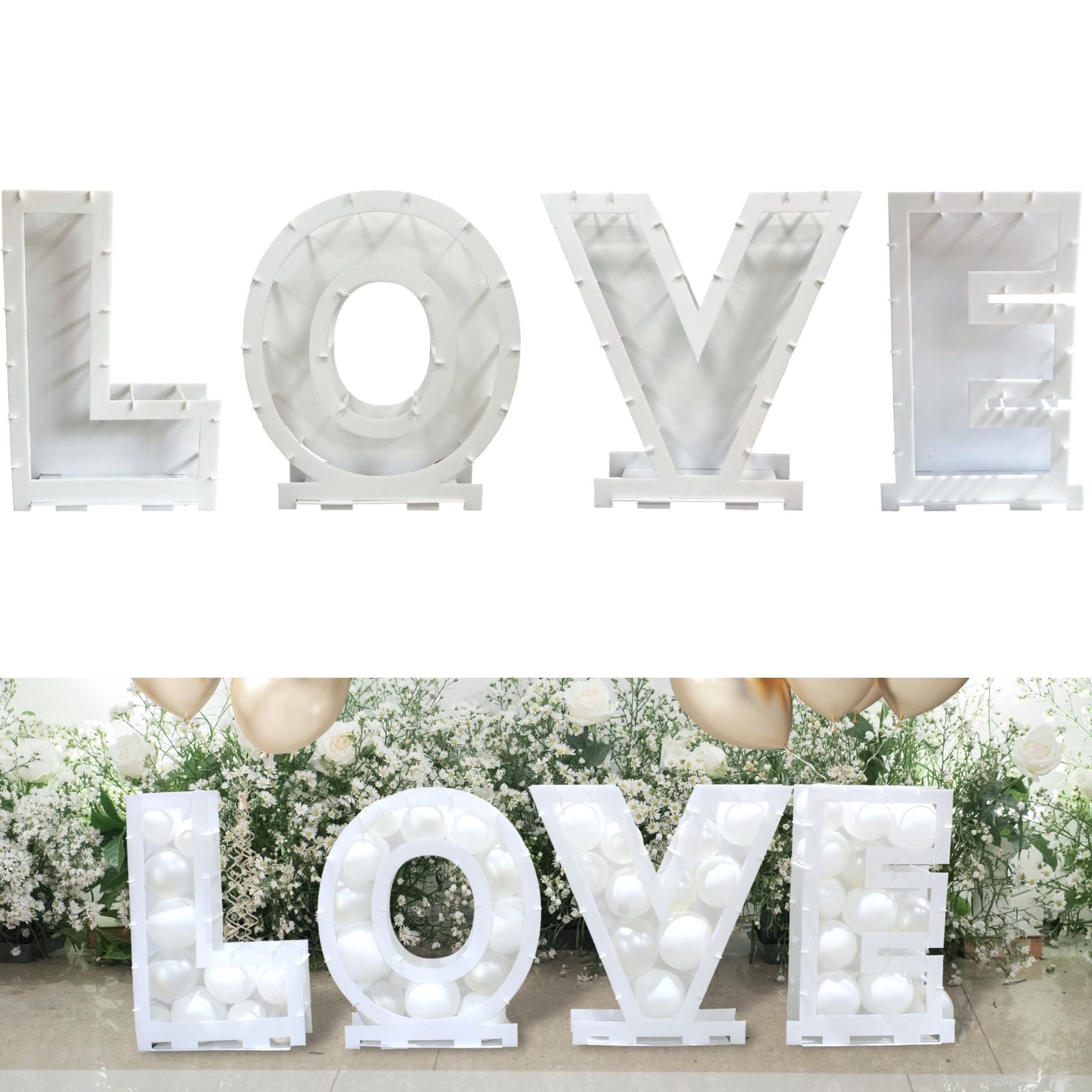 Love Balloon Mosaic Frame