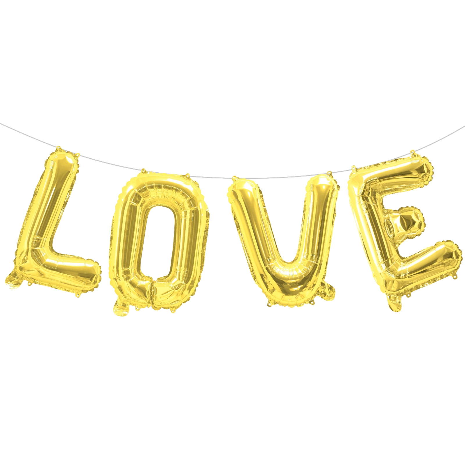 Gold Love Air Fill Foil Balloon Letter Pack