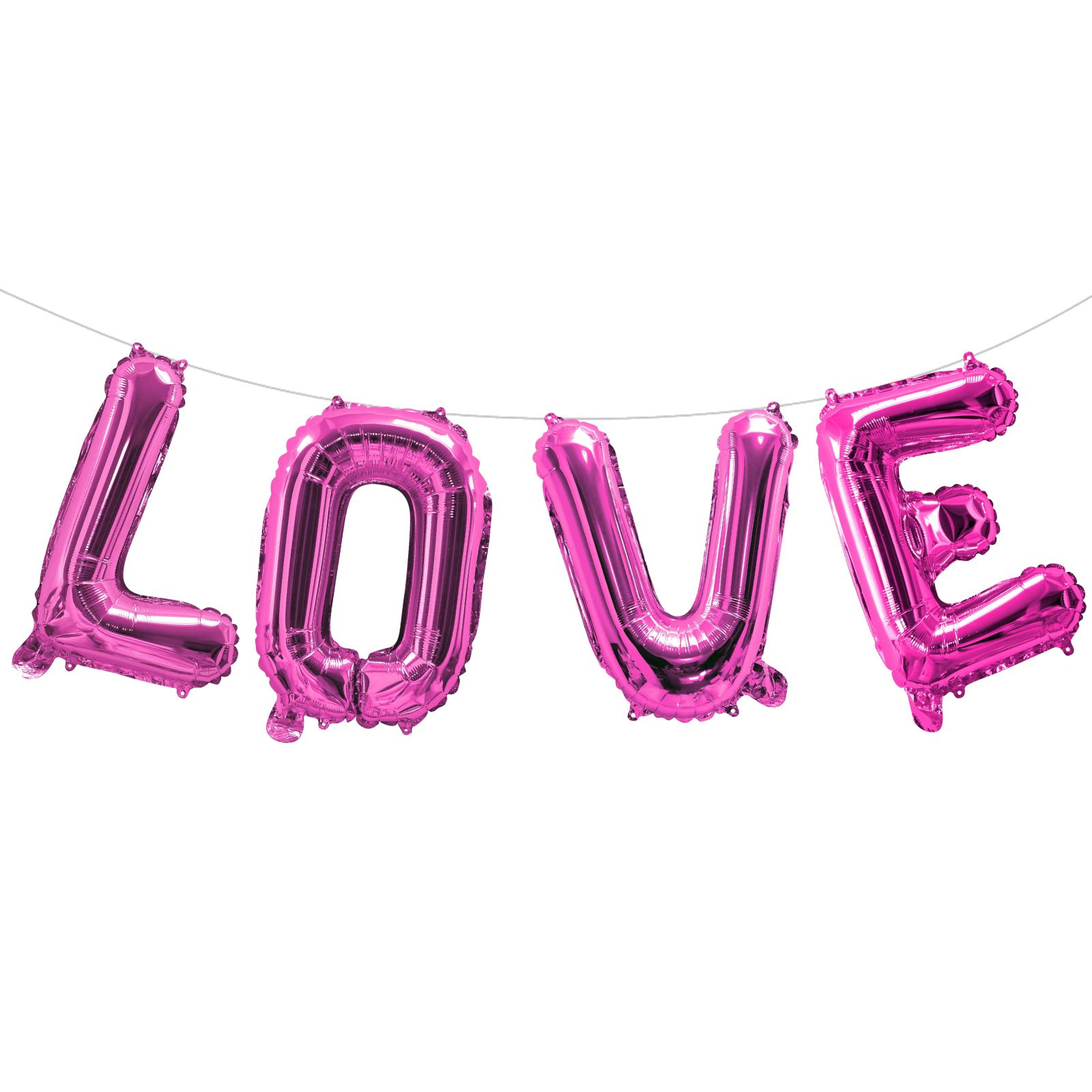 Pink Love Air Fill Foil Balloon Letter Pack