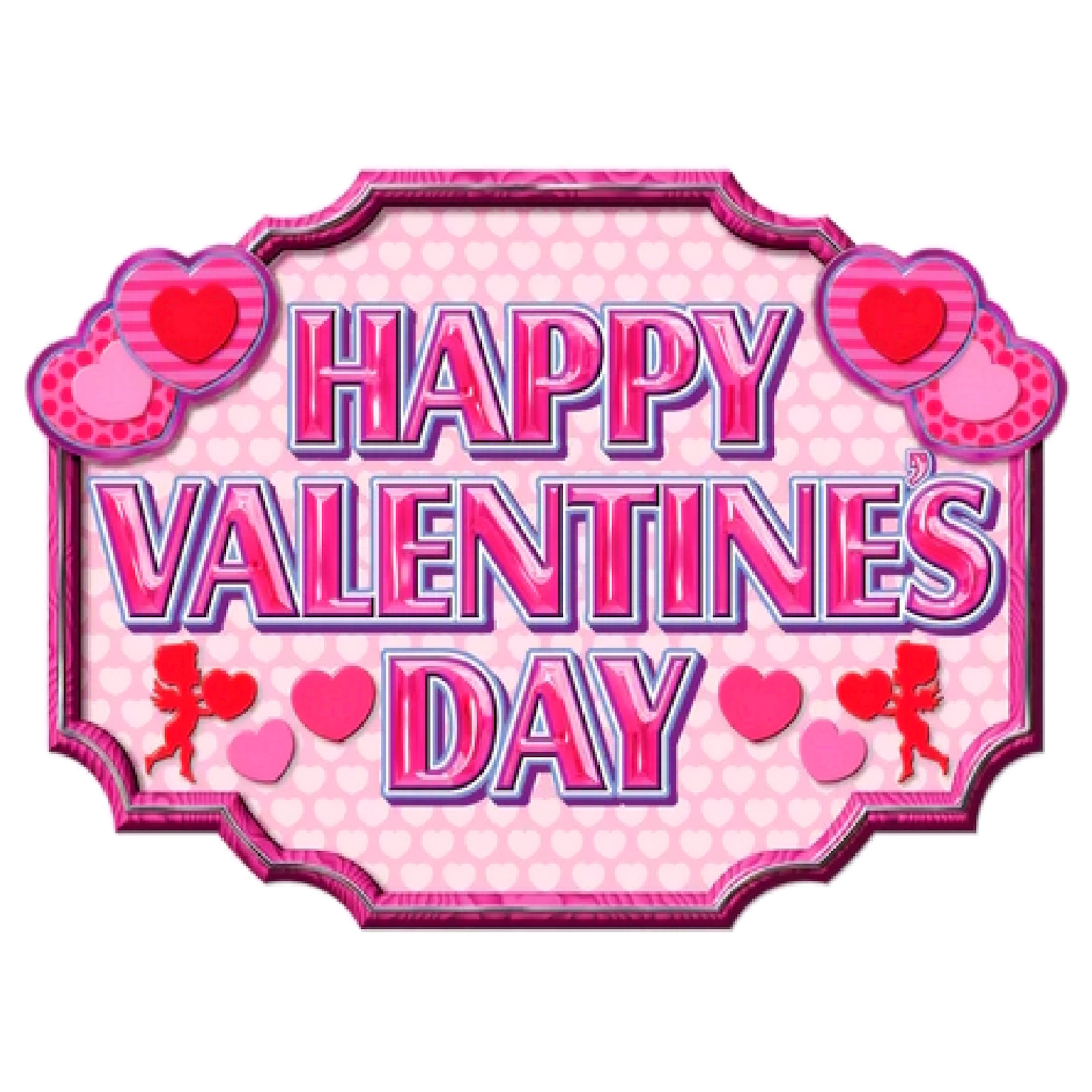 Happy Valentine's Day Cutout Wall Decoration