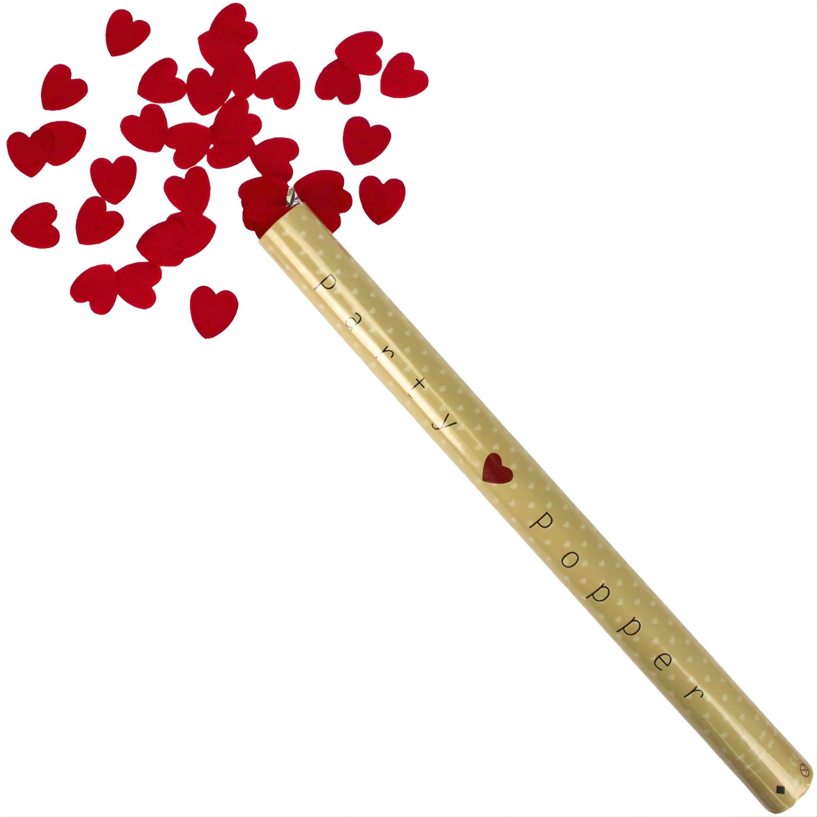 Red Heart Valentine's Confetti Twist Popper