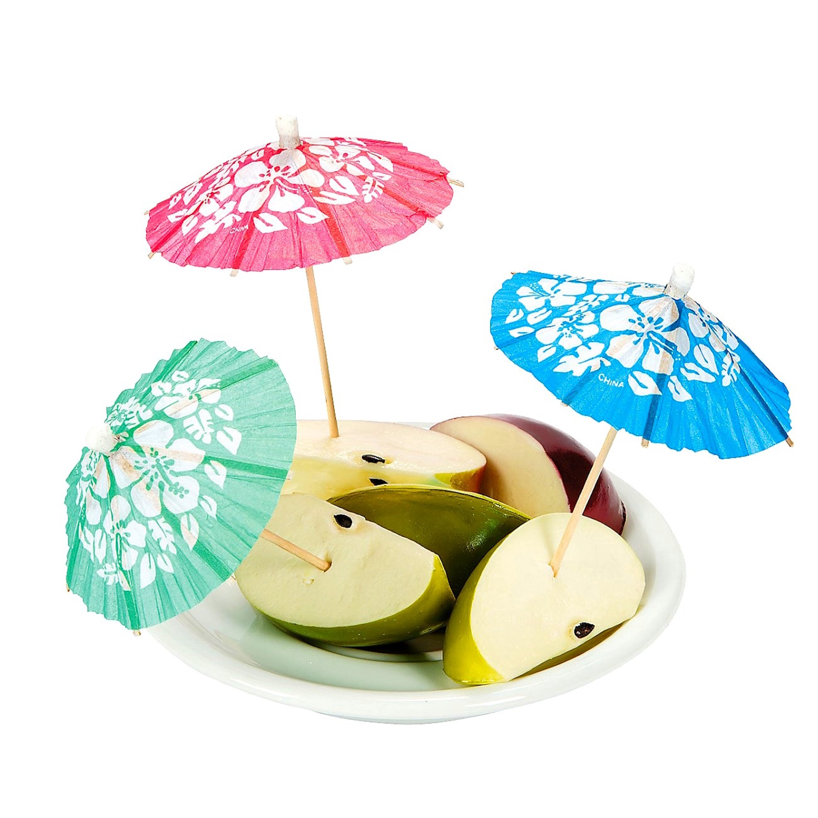 Hibiscus Cocktail Umbrella Picks (Pack of 144)