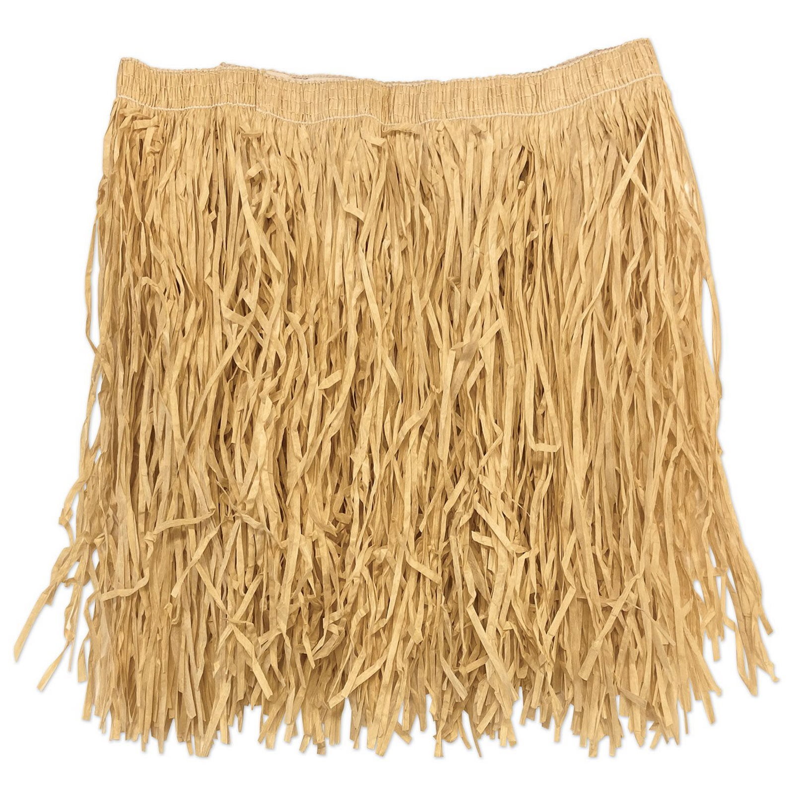 Adult Hawaiian Hula Mini Skirt - Natural 