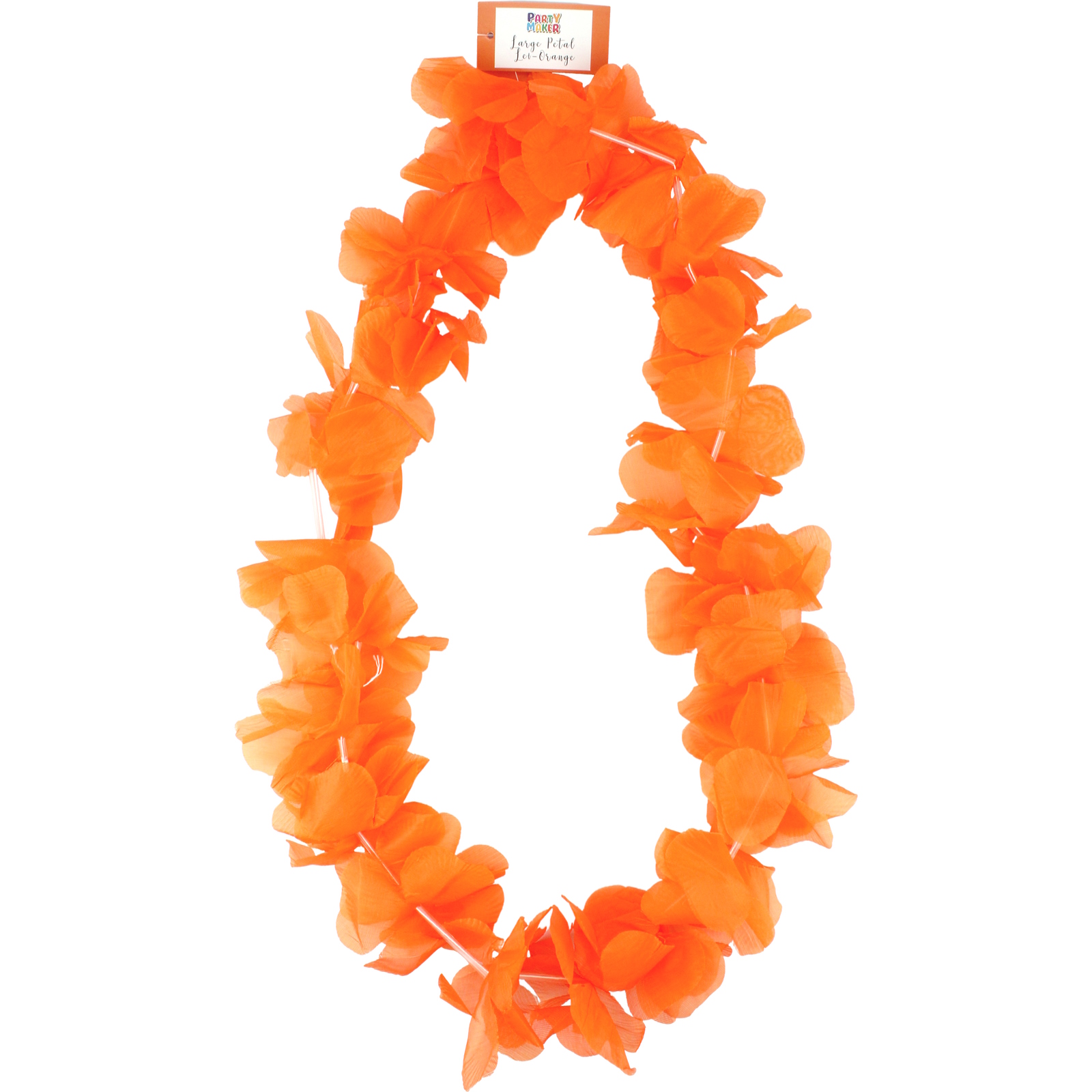 Orange Large Petal Tropical Lei