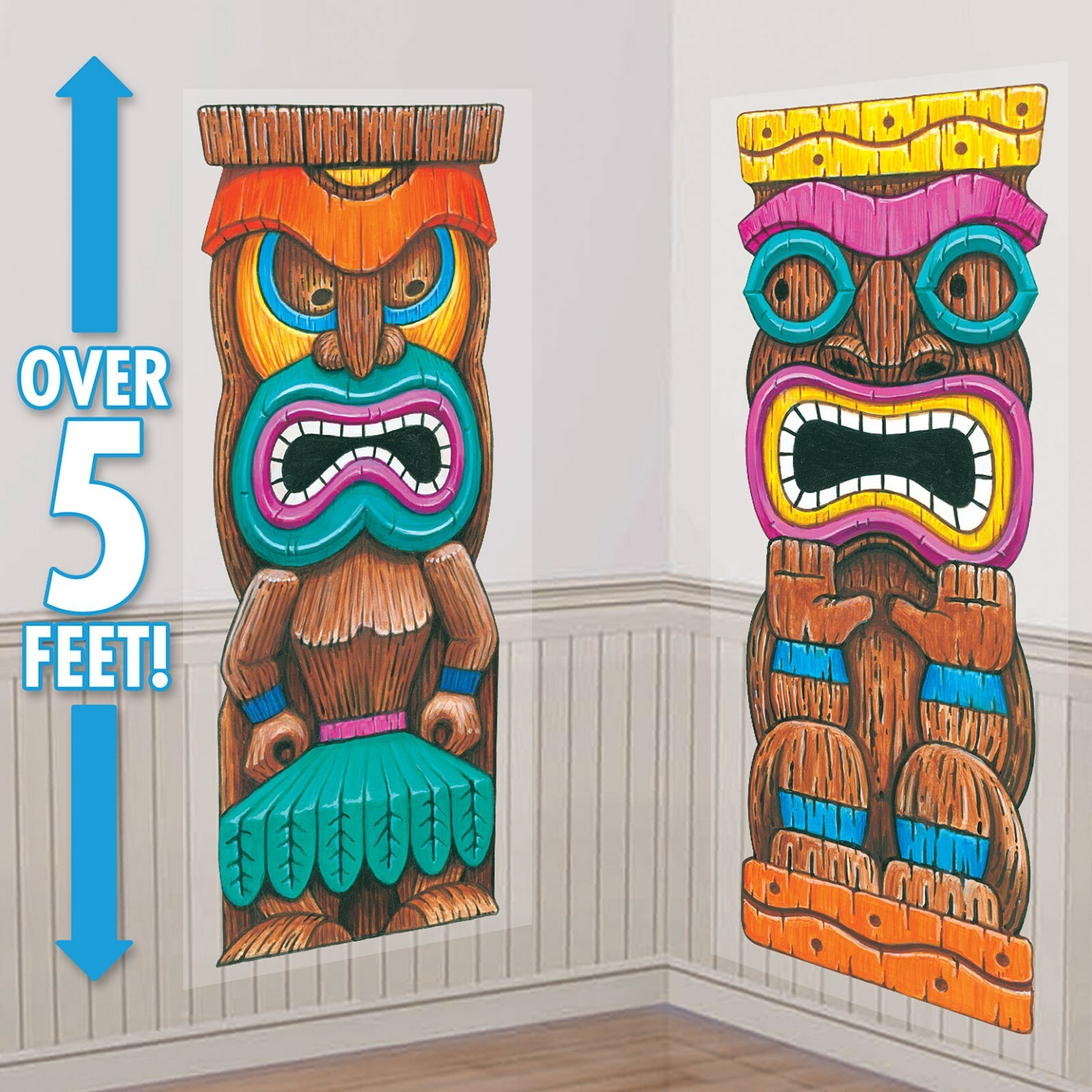 Tiki Island Scene Setter Wall Decorations