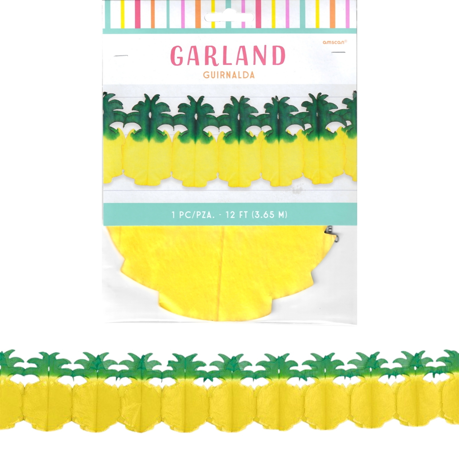 Pineapple Tissue Garland Banner