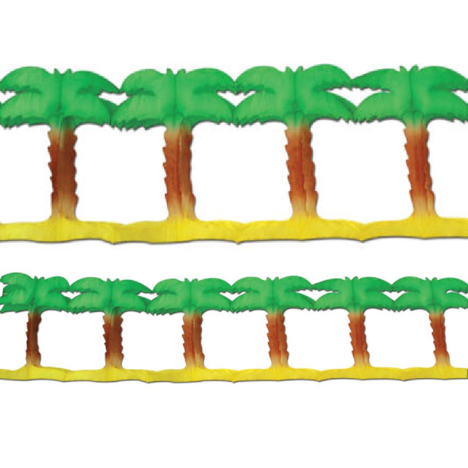 Palm Tree Tissue Garland Banner 