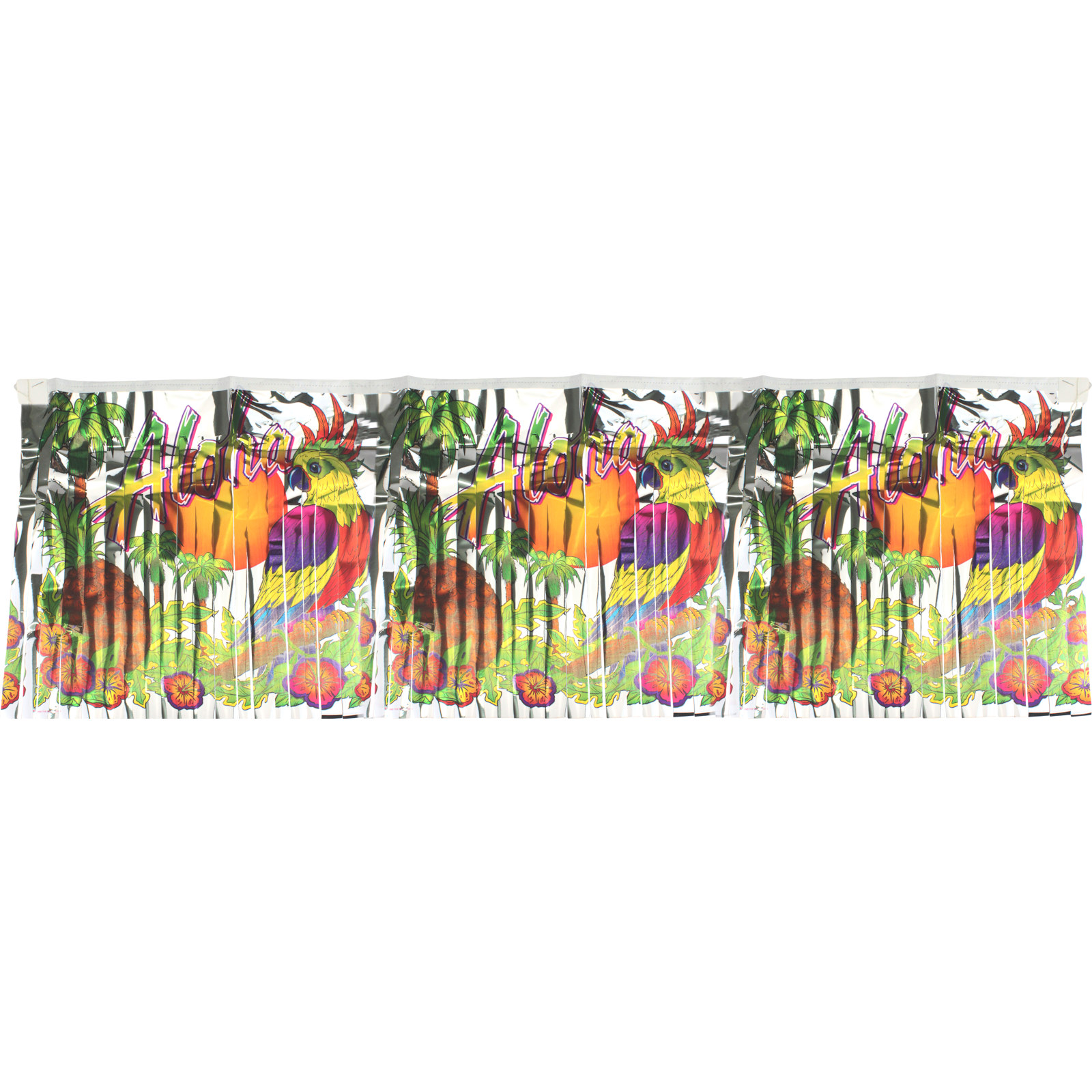 Aloha Luau Foil Fringe Banner 