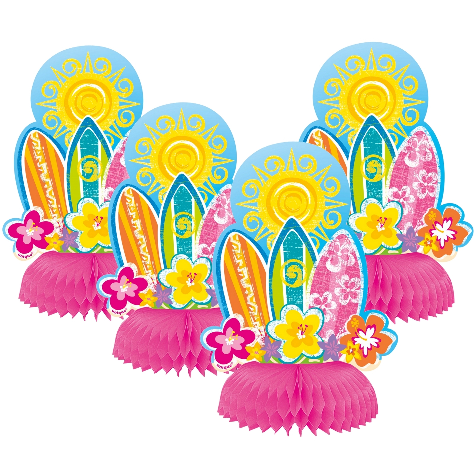 Beach Party Mini Centrepieces (Pack of 4)