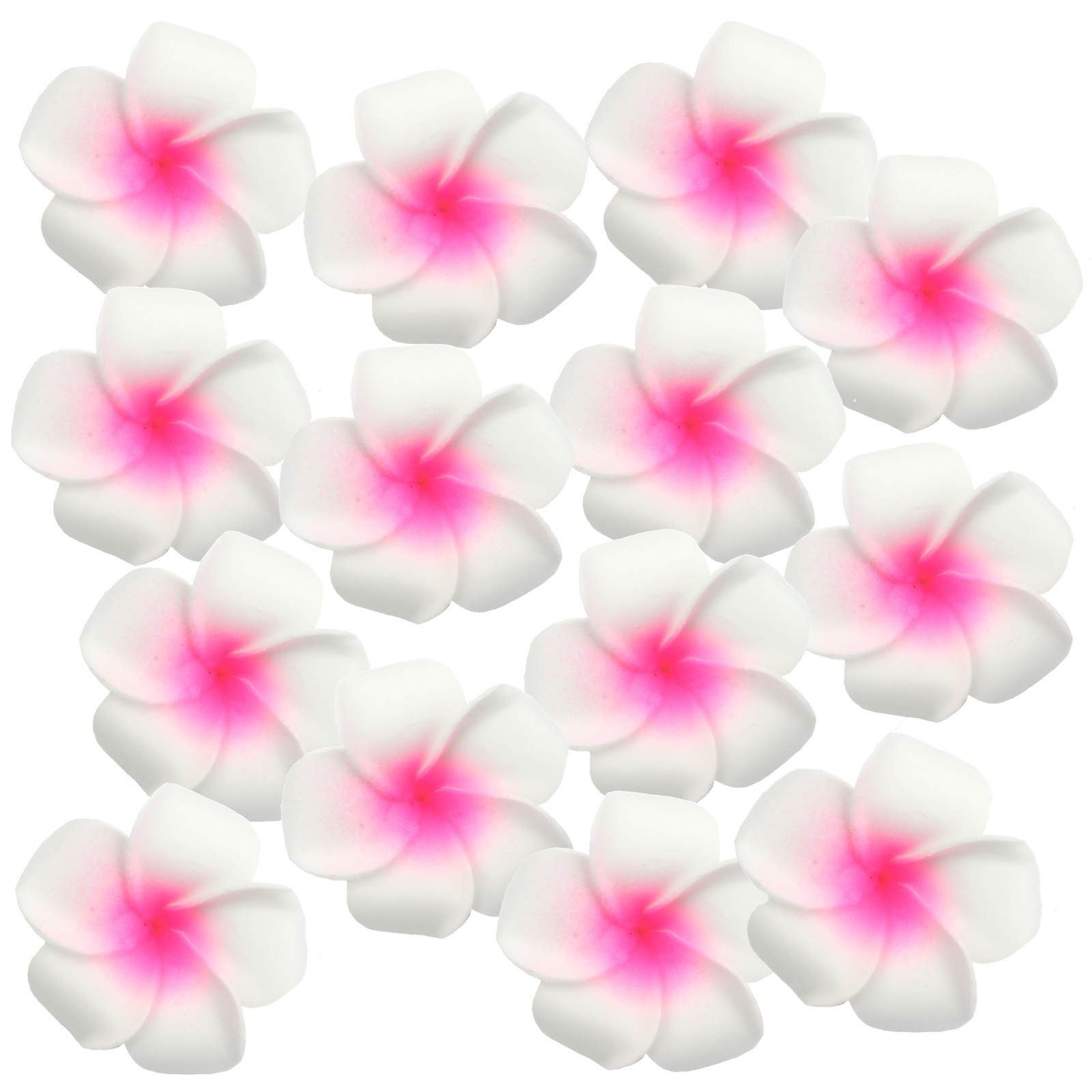 Pink Foam Frangipani Flowers (Pack of 50)