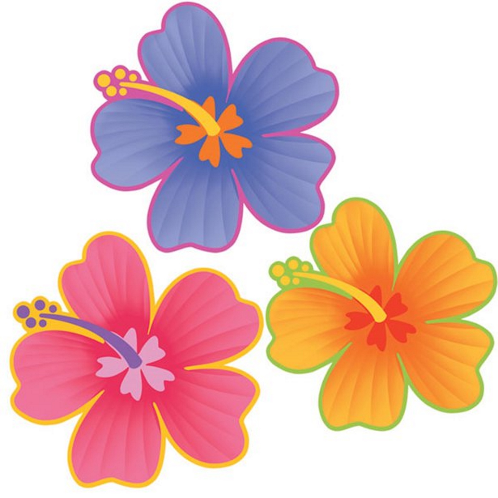 Hibiscus Flower Cutout Decoration