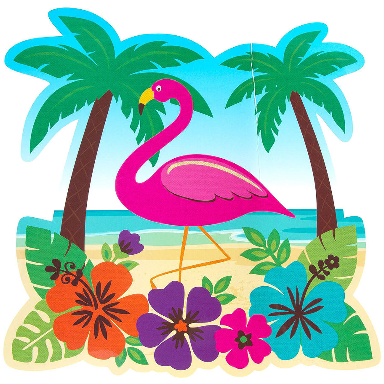 Summer Luau Island Cutout Wall Decoration