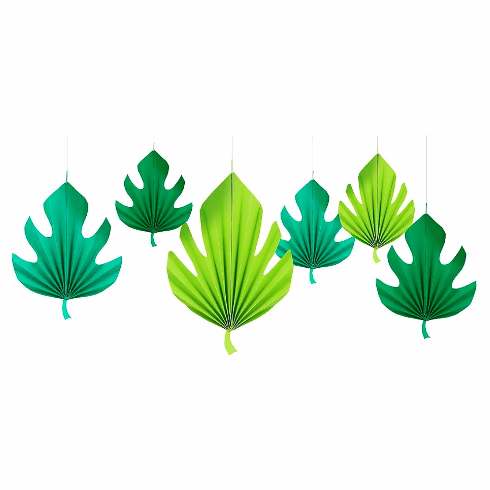 Palm Leaf Paper Fan Decorations