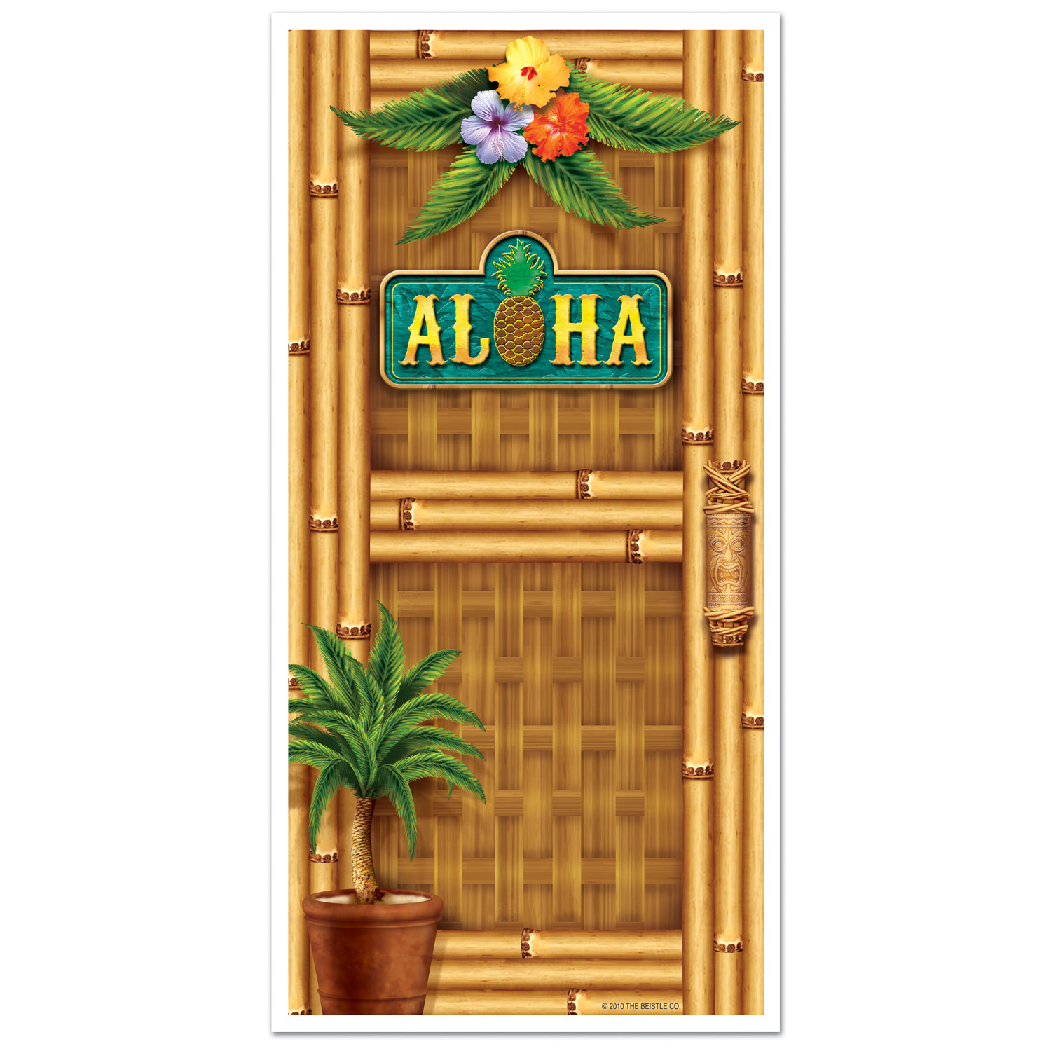 Hawaiian Luau Aloha Door Cover