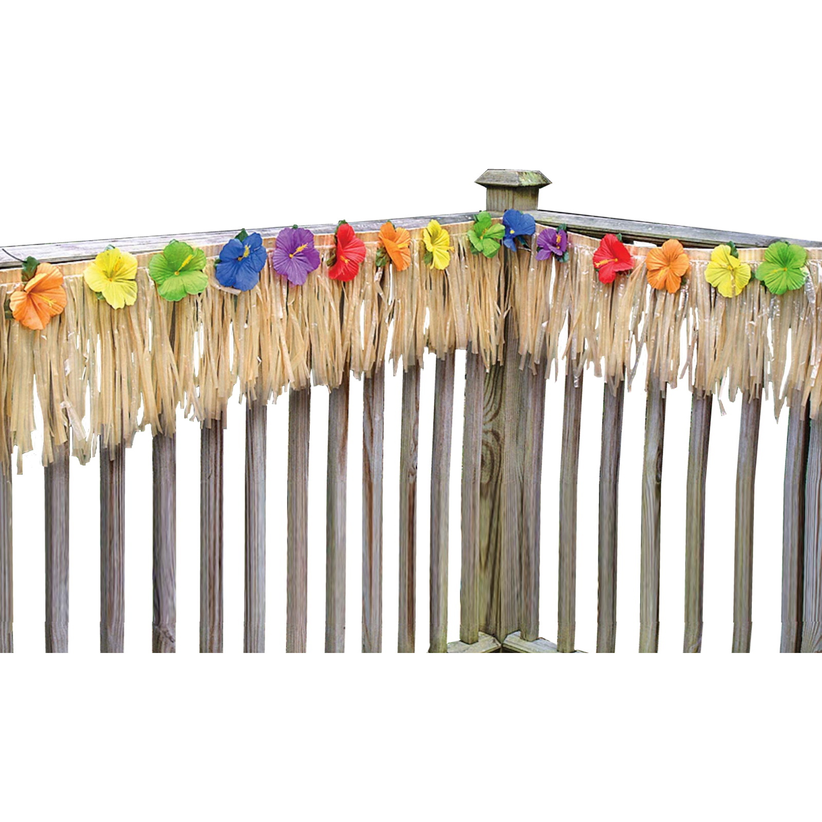 Natural Colour Luau Deck Fringe Decoration 7.3M