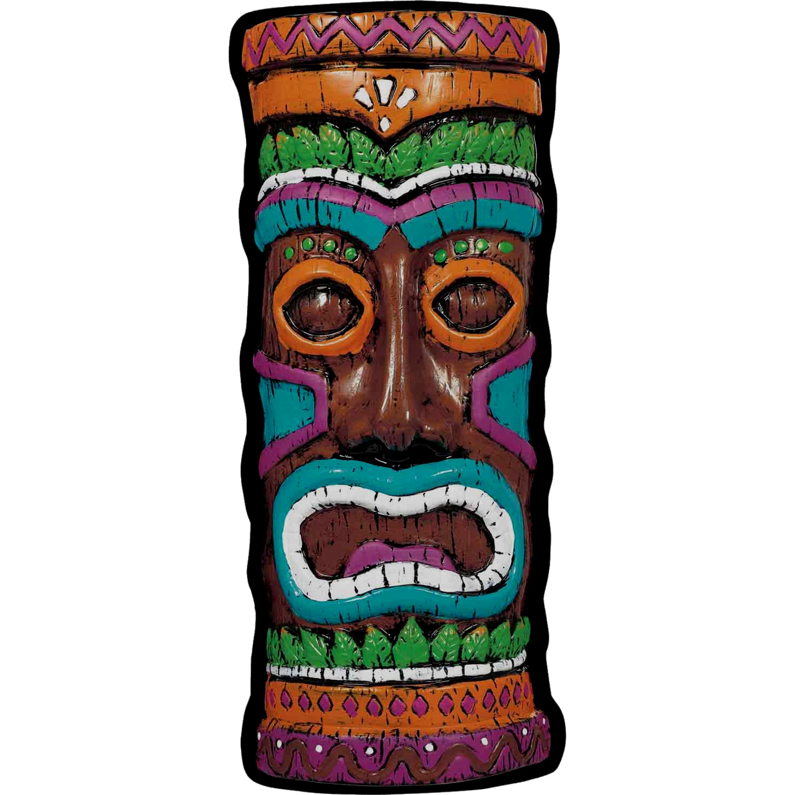 Summer Luau Tiki Plastic Wall Decoration 53cm