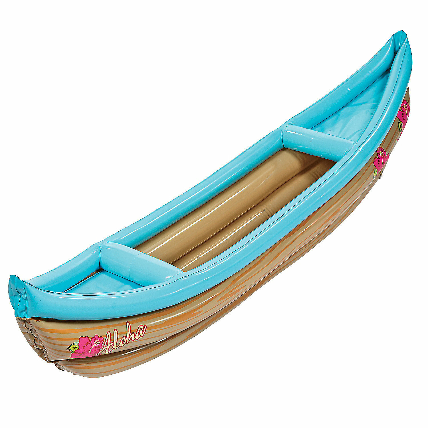 Inflatable Luau Canoe Drinks Cooler