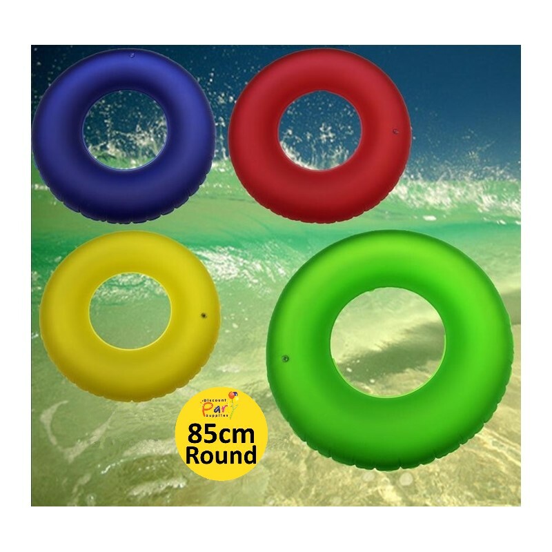 Coloured Inflatable Swim Ring 85cm