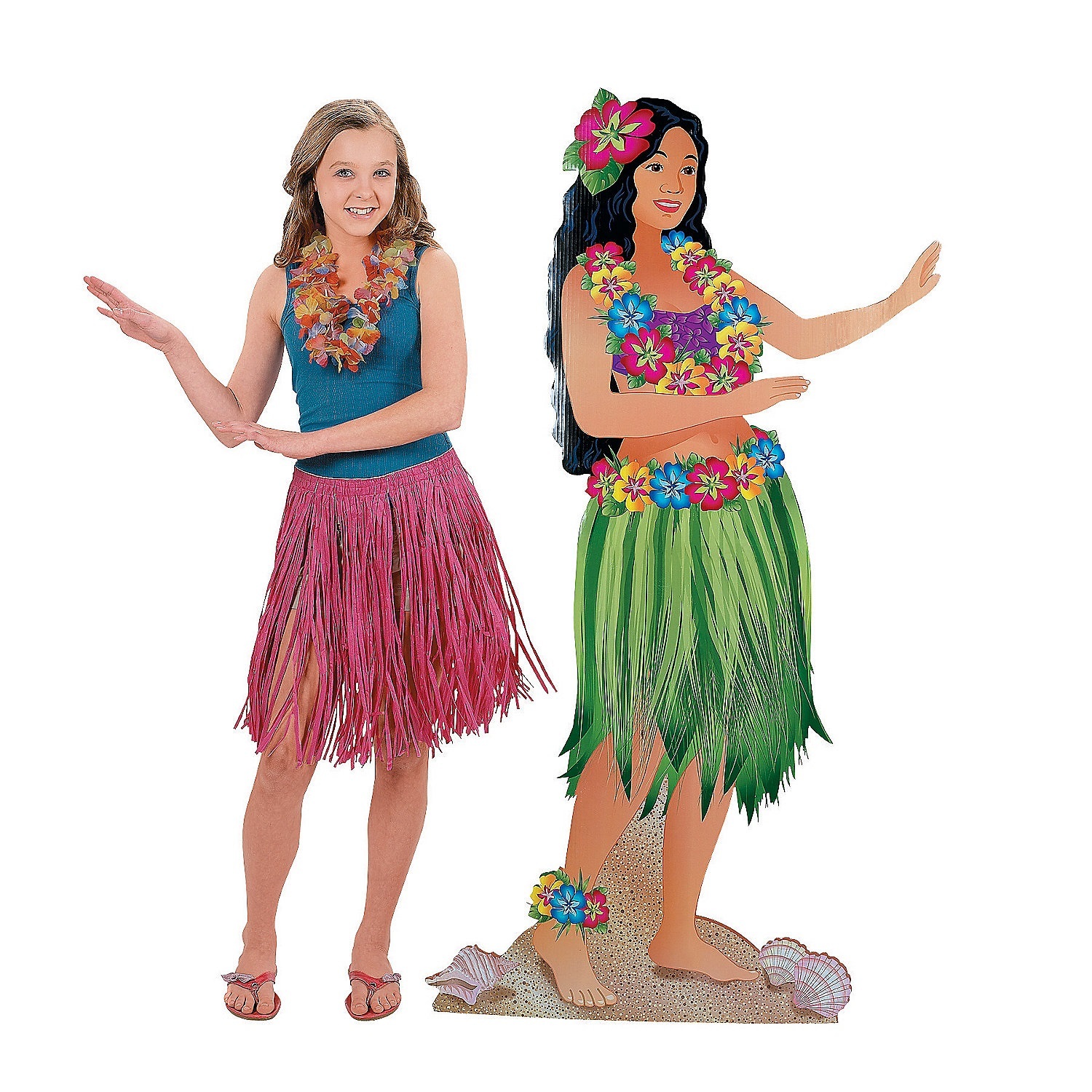 Hula Girl Stand Up Decoration