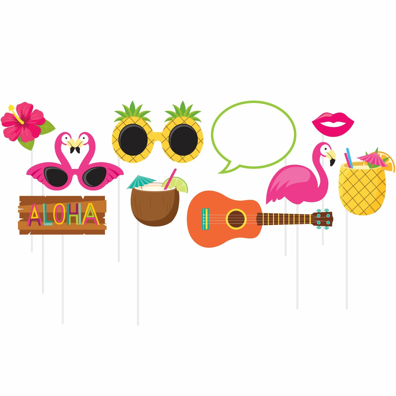 Luau Photo Booth Props