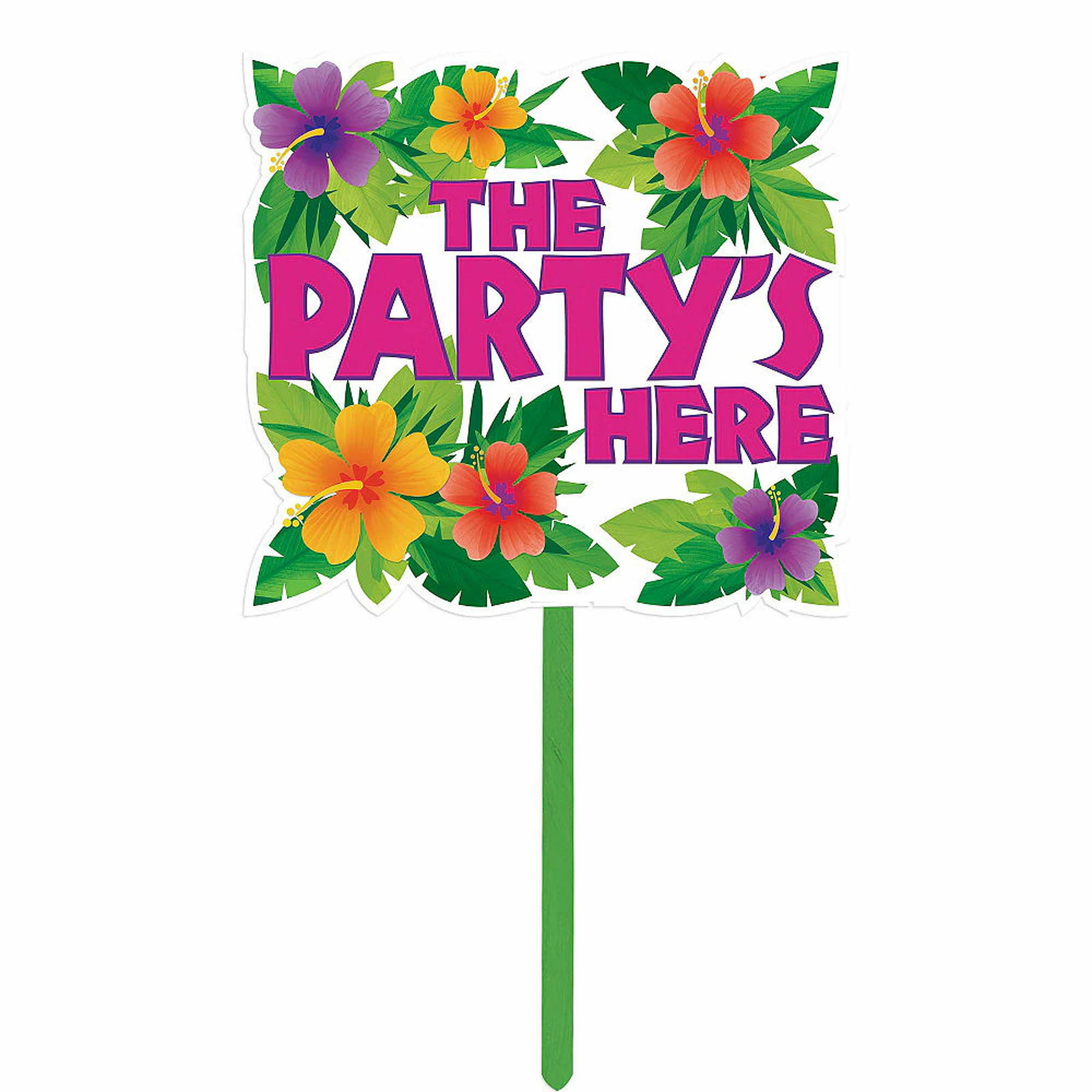 Luau Summer Plastic Yard Sign