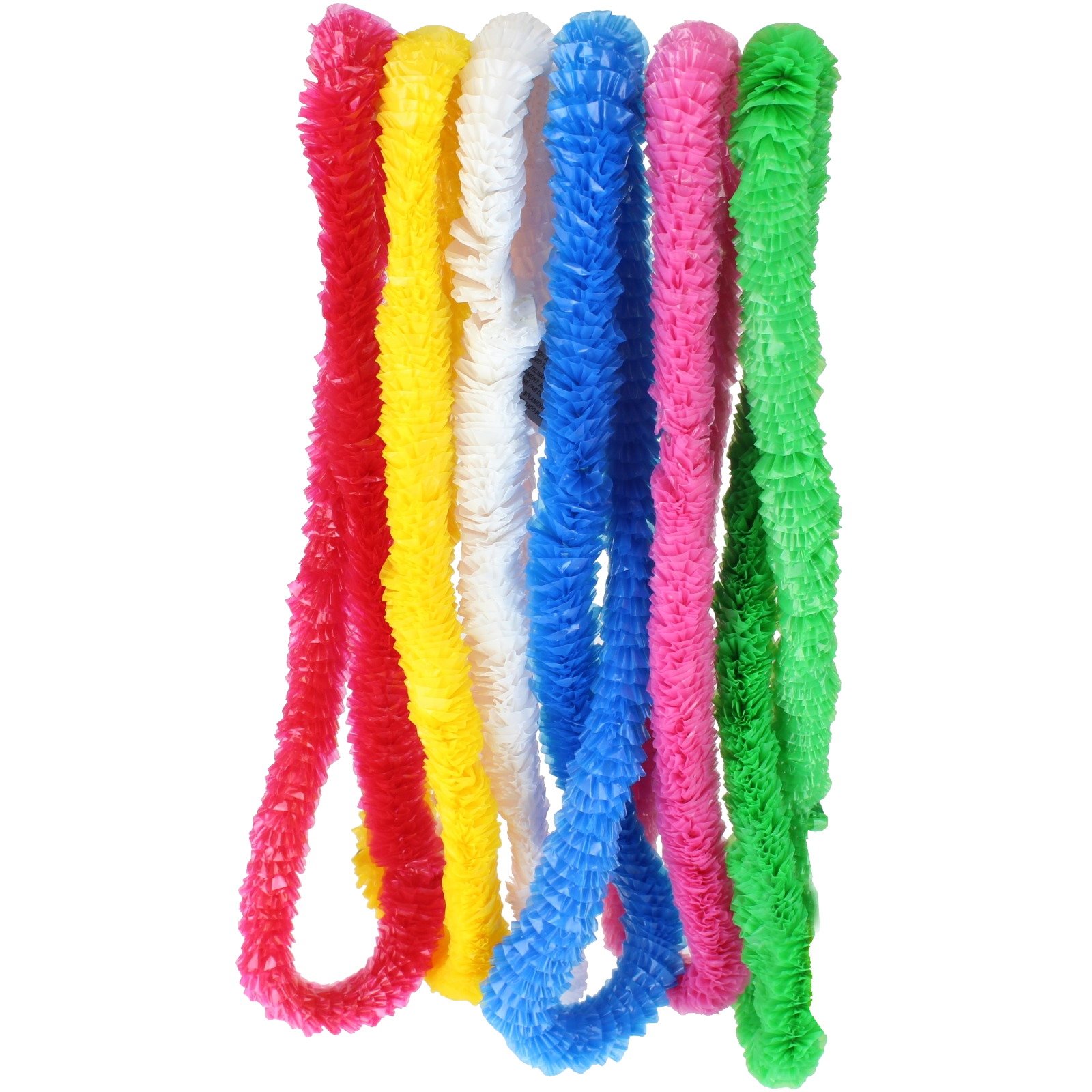 Assorted Hawaiian Poly Leis (Box of 144)