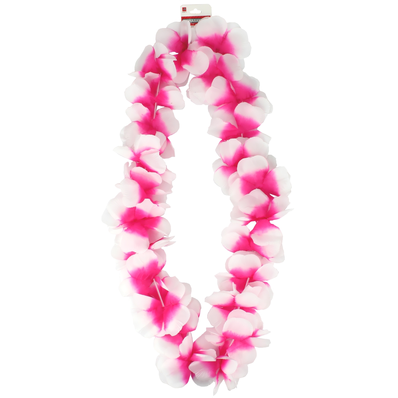Pink and White Hawaiian Flower Lei