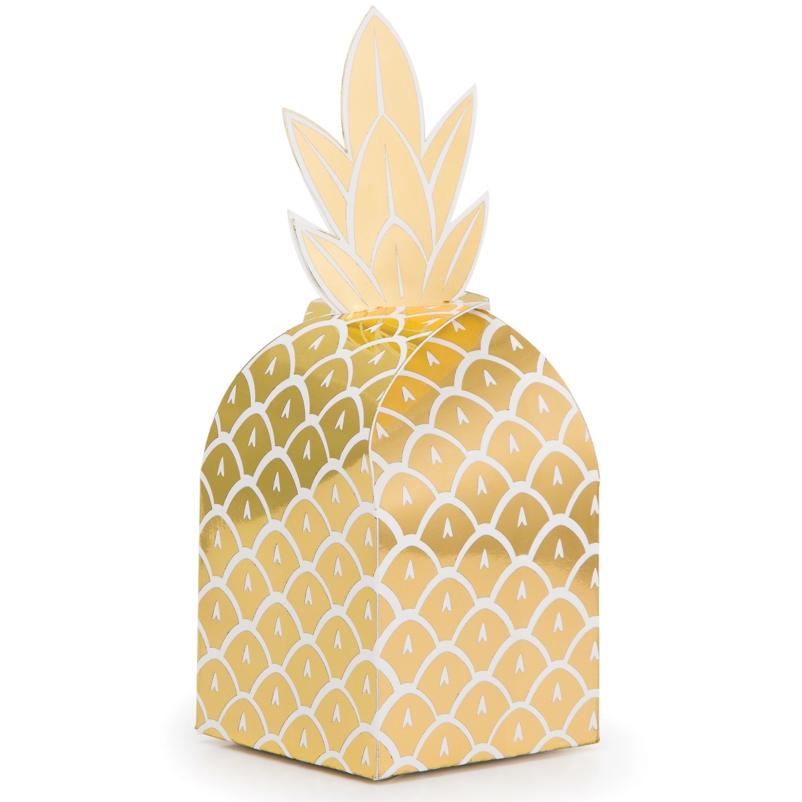 Golden Pineapple Treat Boxes (Pack of 8)