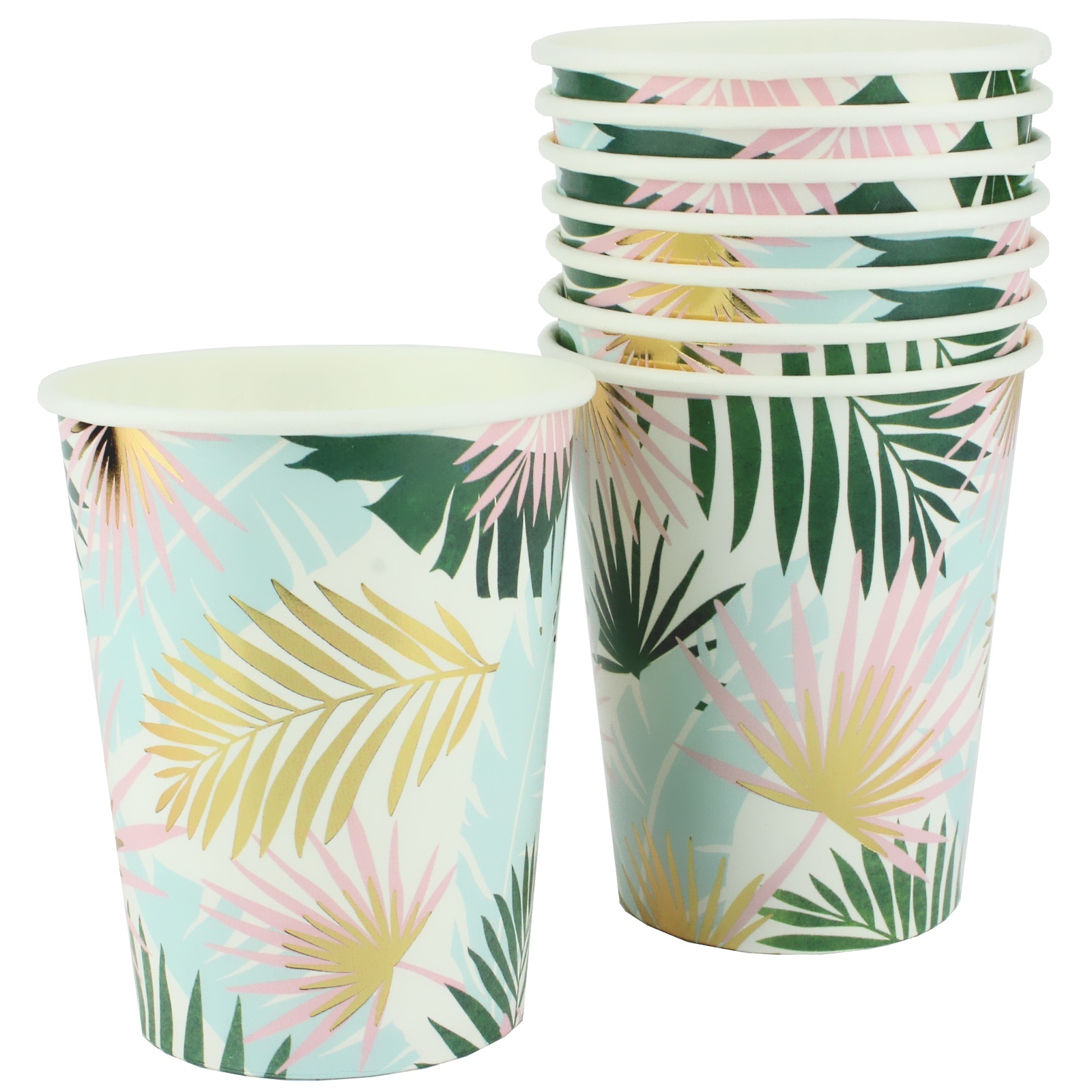 Tropical Party Paper Cups (Pack of 8)