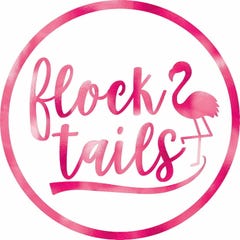 Flock Tails Flamingo Drink Coasters (Pack of 18)