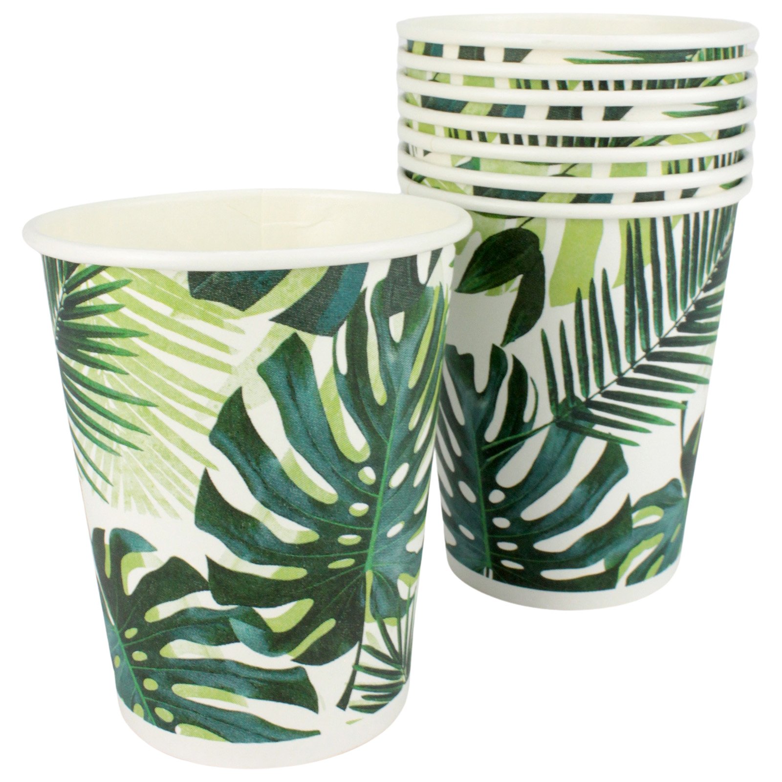 Talking Tables Tropical Fiesta Palm Leaf Paper Cups (Pack of 8)