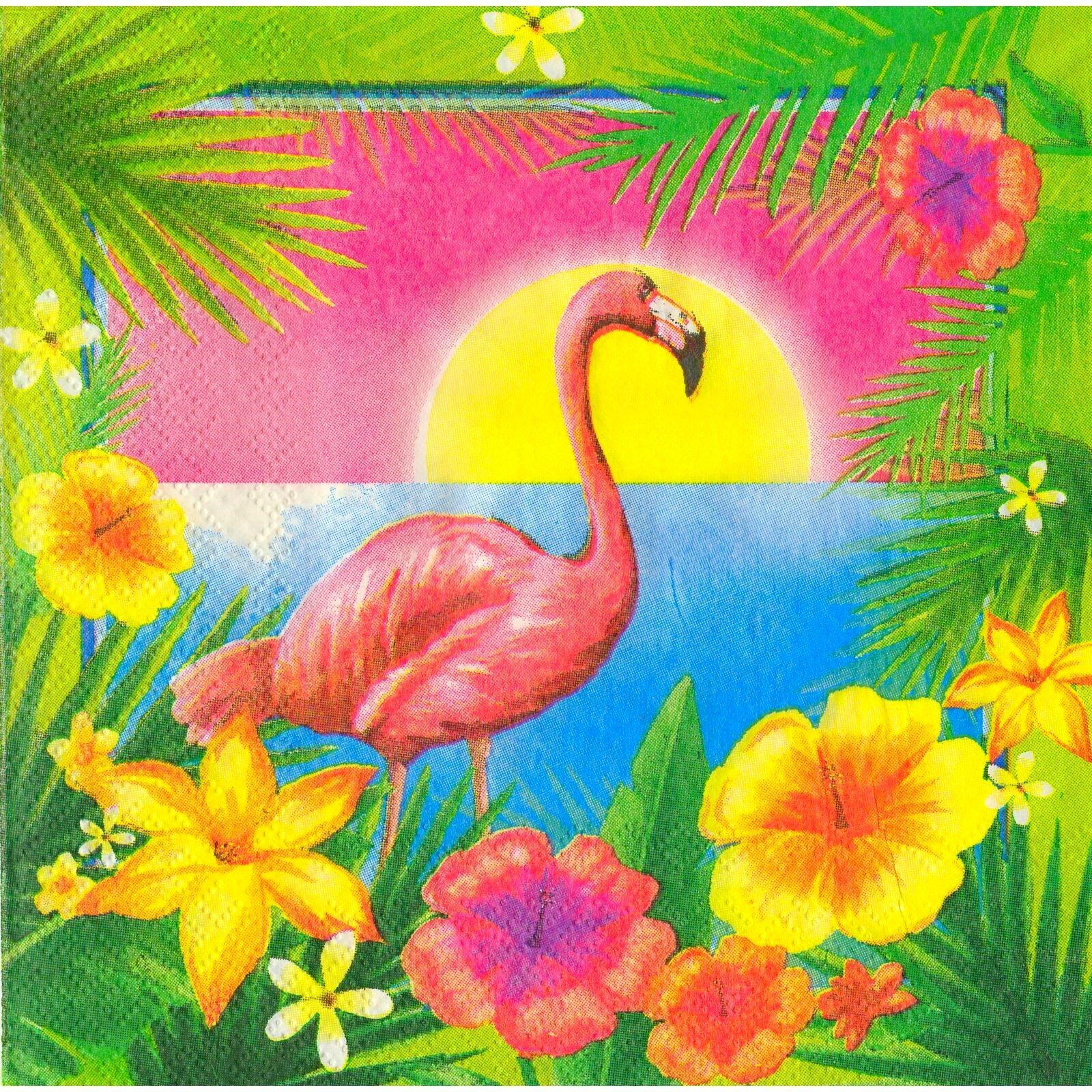 Hawaiian Flamingo Large Napkins (Pack of 20)