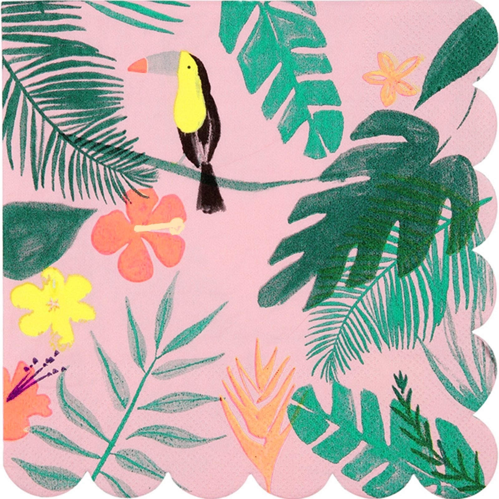 Meri Meri Tropical Toucan Large Napkins / Serviettes (Pack of 20)