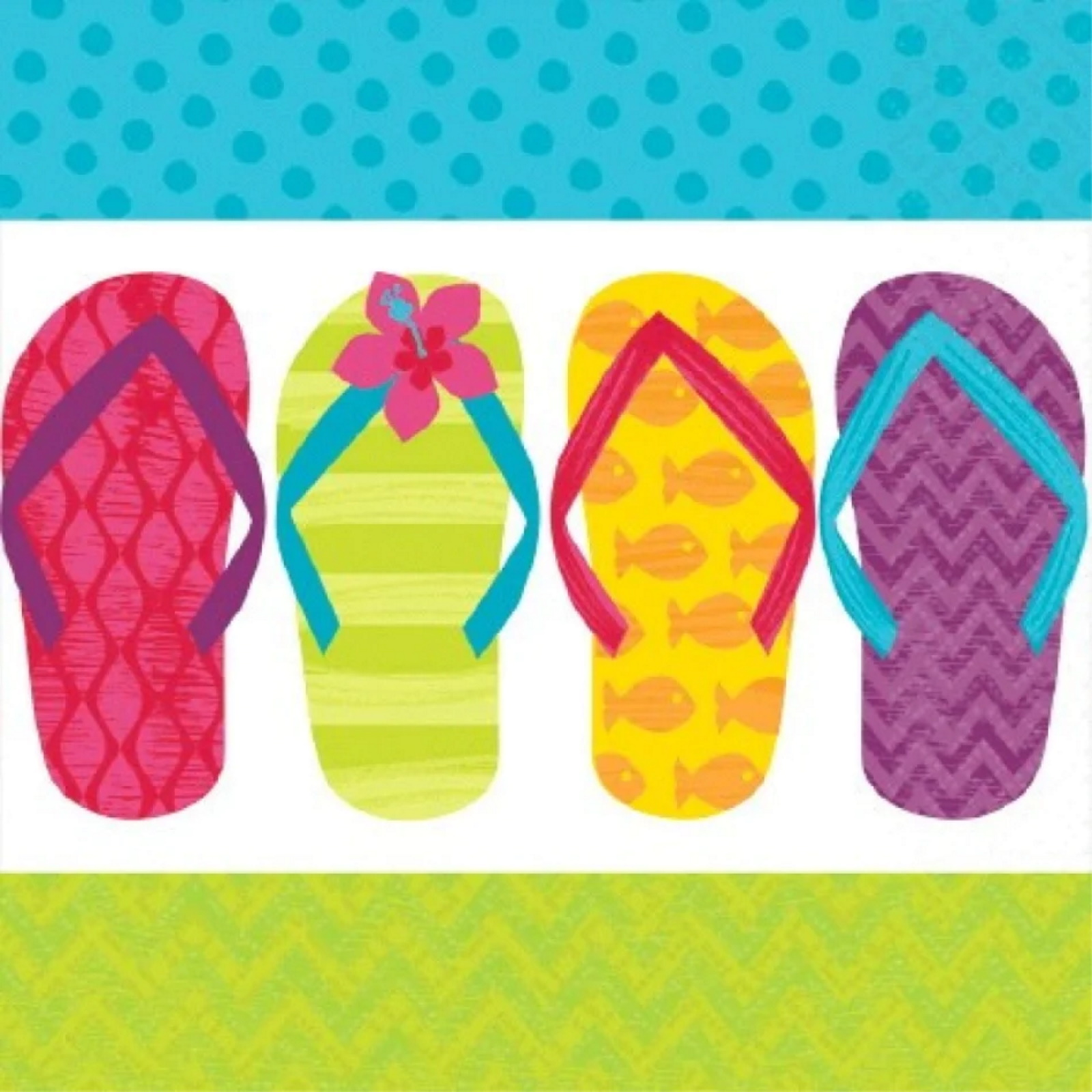 The Flip Side Large Paper Napkins / Serviettes (Party Pack of 125)