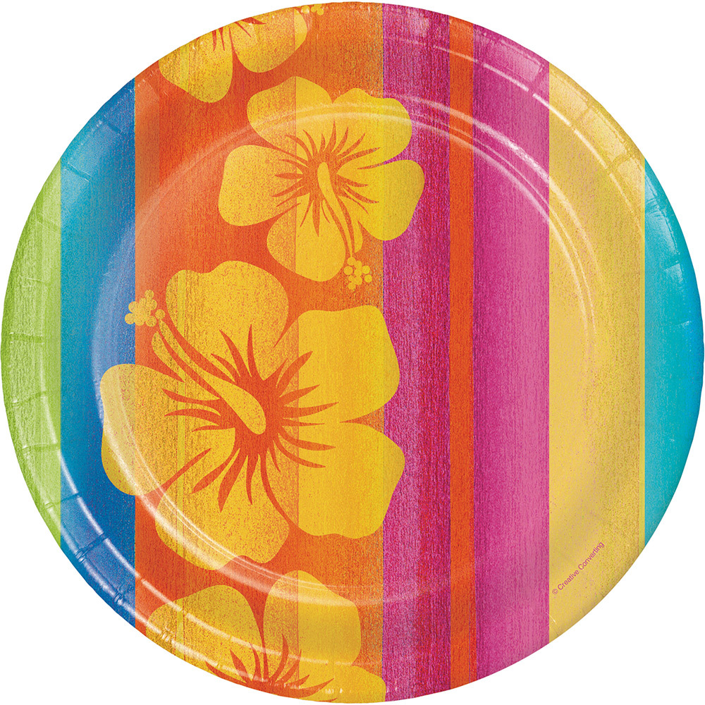 Sunset Stripes Large Plates (Pack of 8)