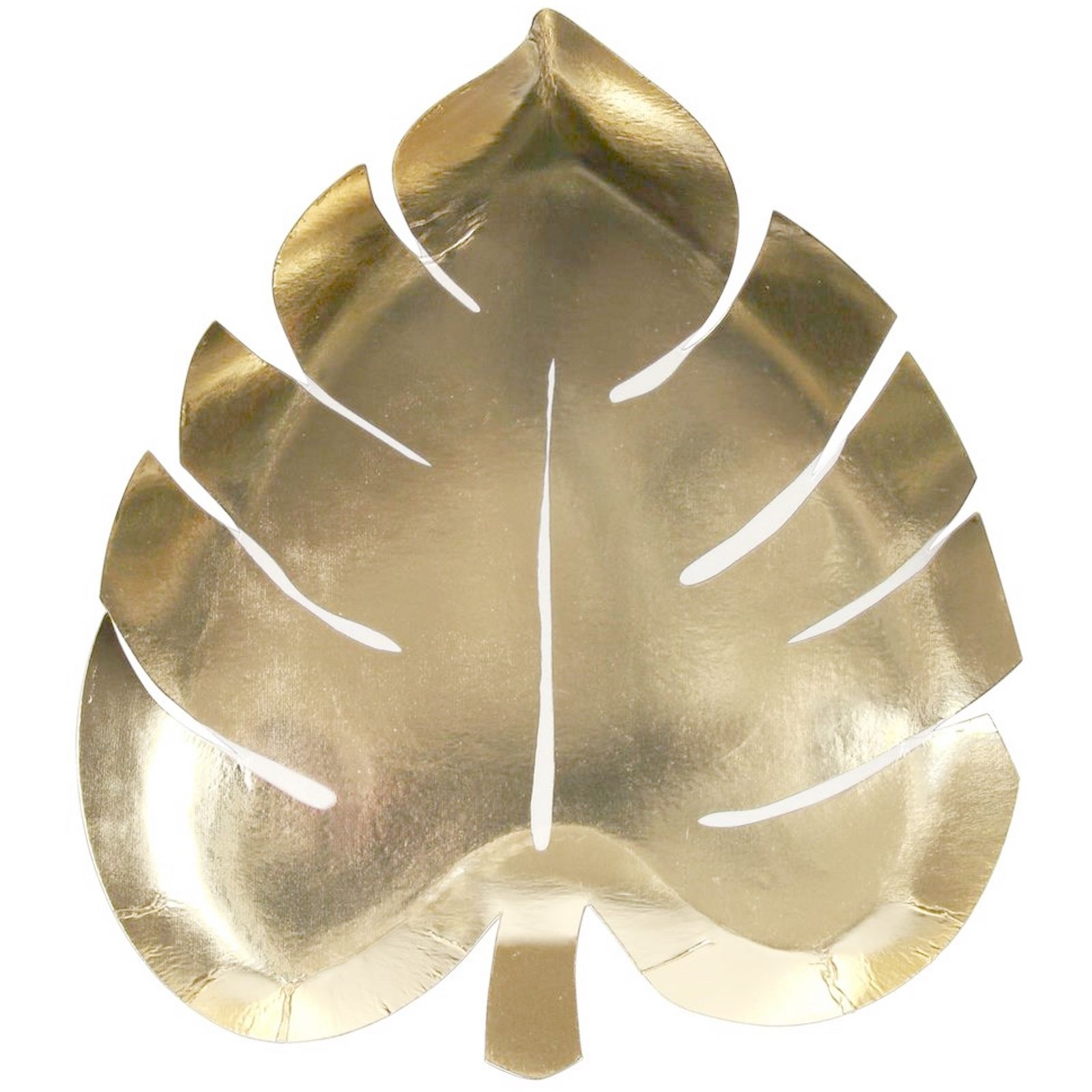 Meri Meri Gold Foil Palm Leaf Plates (Pack of 8)