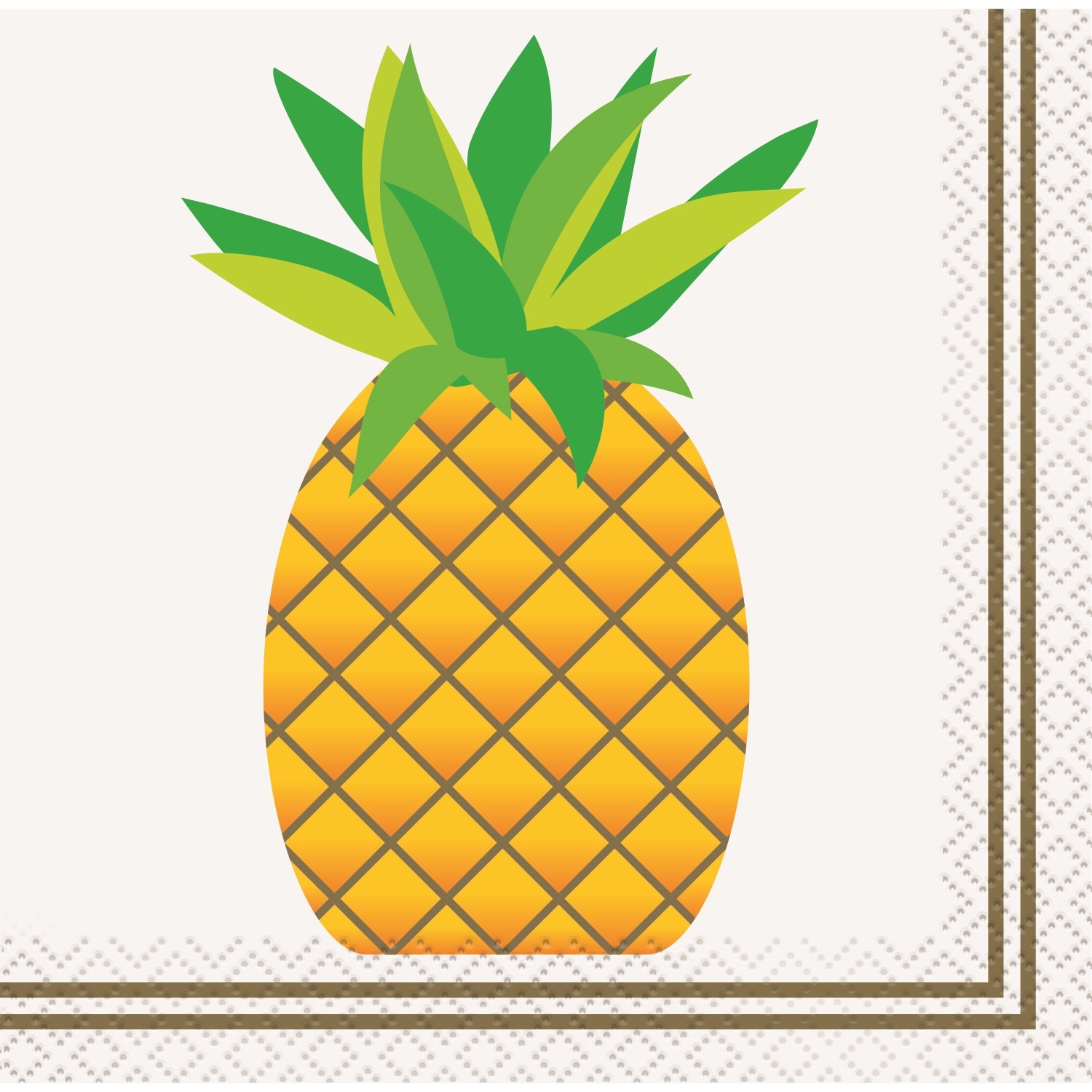 Pineapple Small Paper Napkins (Pack of 24)