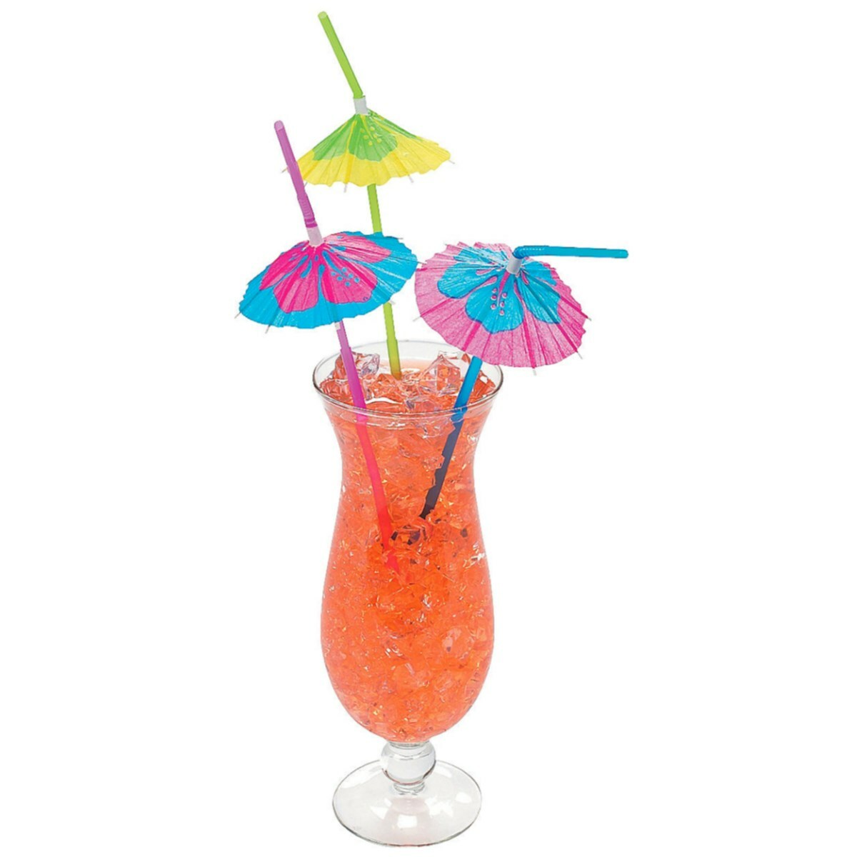 Hibiscus Umbrella Straws (Pack of 12)