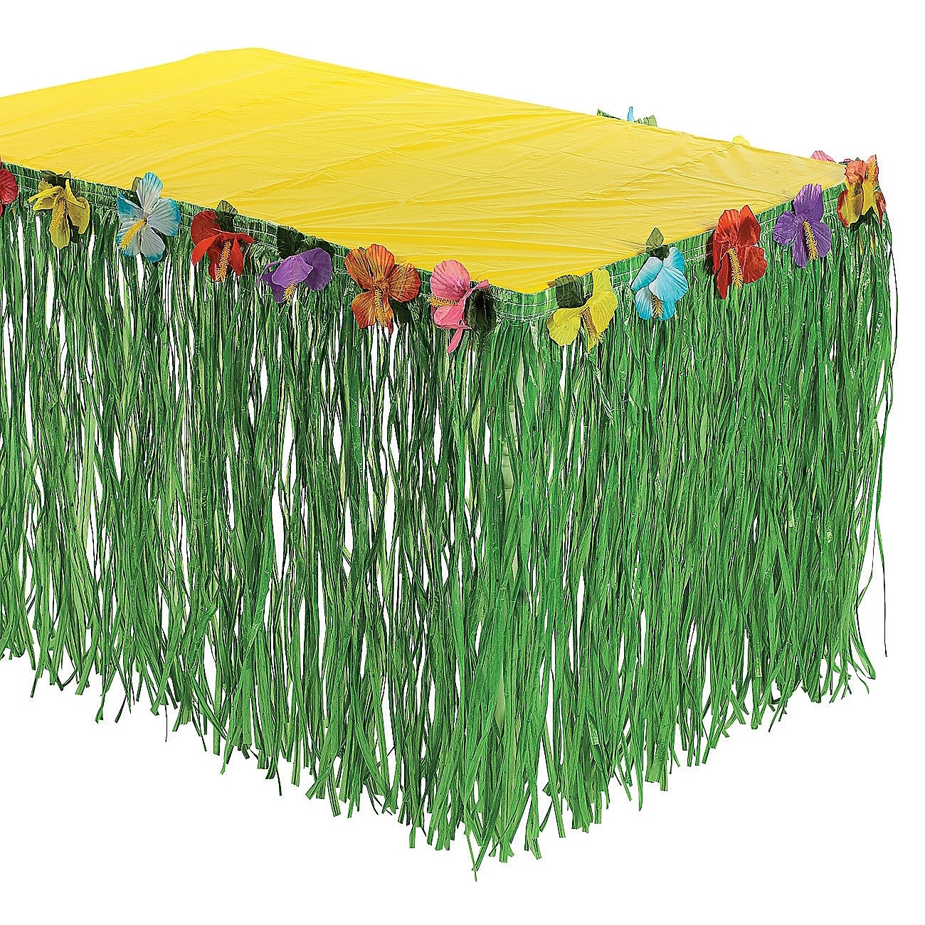 Artificial Grass Hibiscus Table Skirting