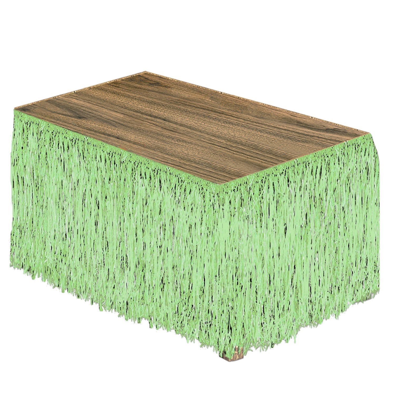 Green Raffia Table Skirting