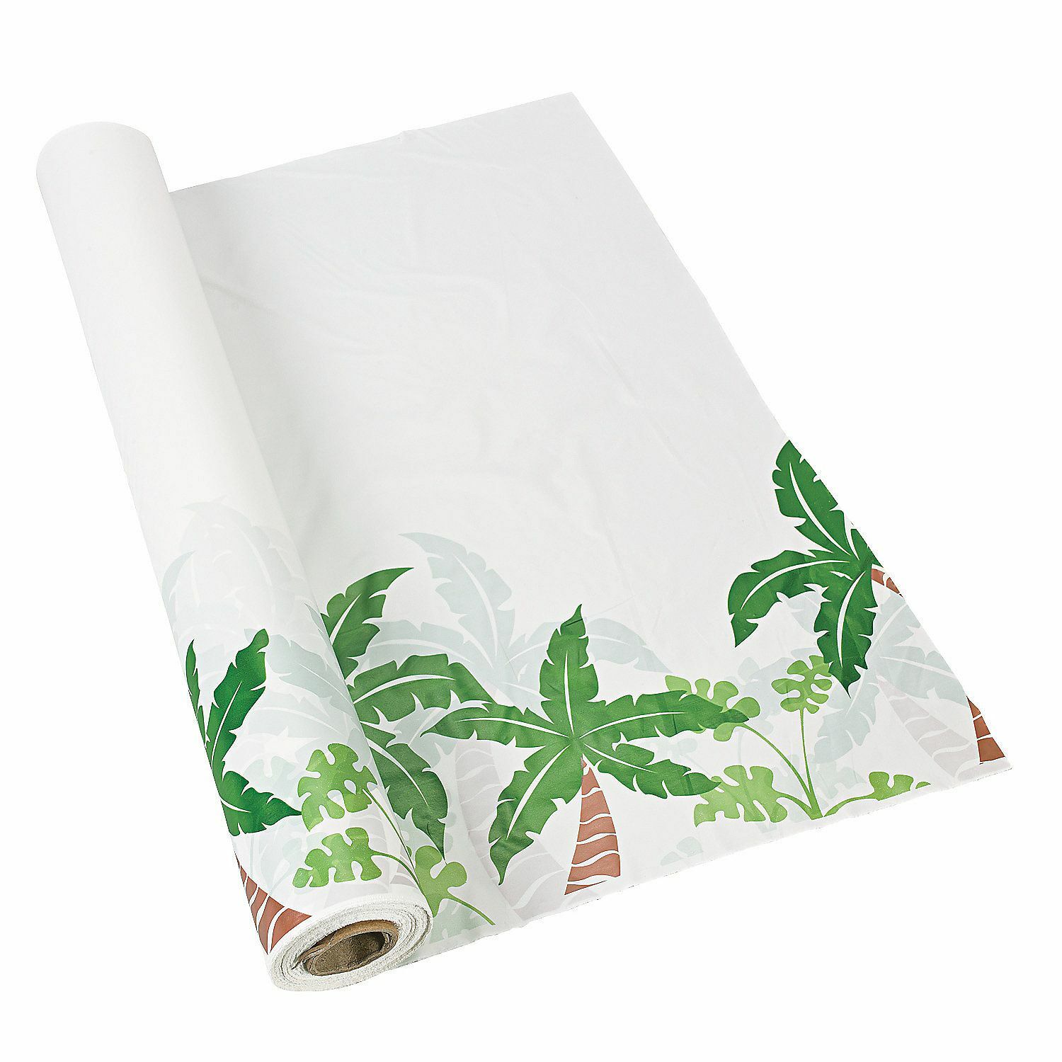 Palm Tree Plastic Table Roll Tablecloth 30M