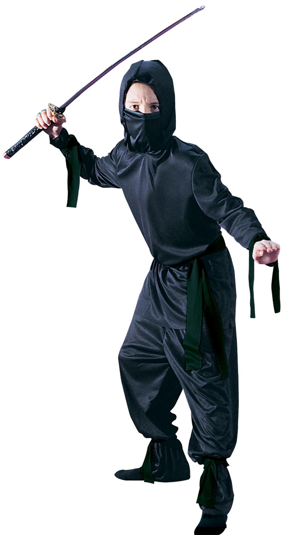 Black Ninja Child Costume Large