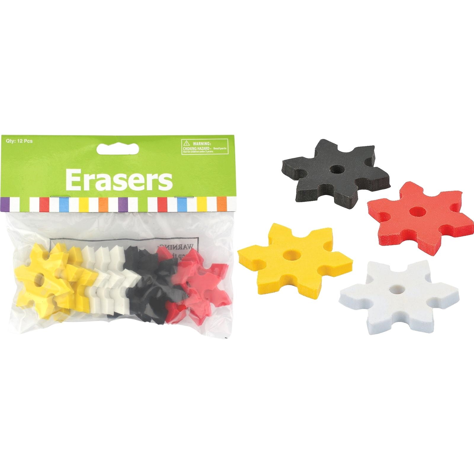 Ninja Star Erasers (Pack of 12) 