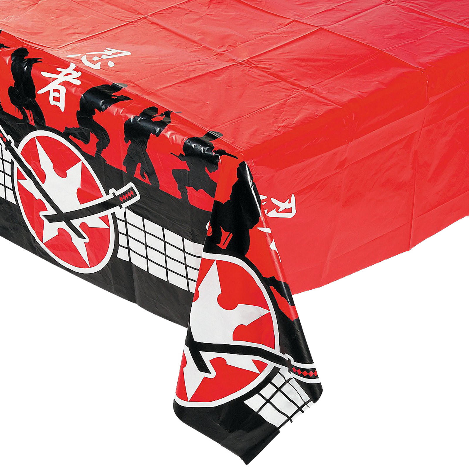 Ninja Warriors Plastic Tablecloth