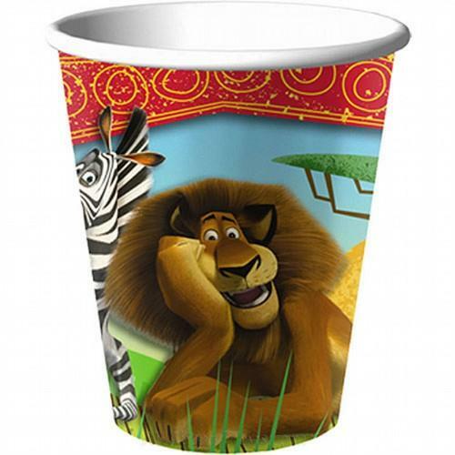 Madagascar: Escape 2 Africa Paper Cups (Pack of 8)