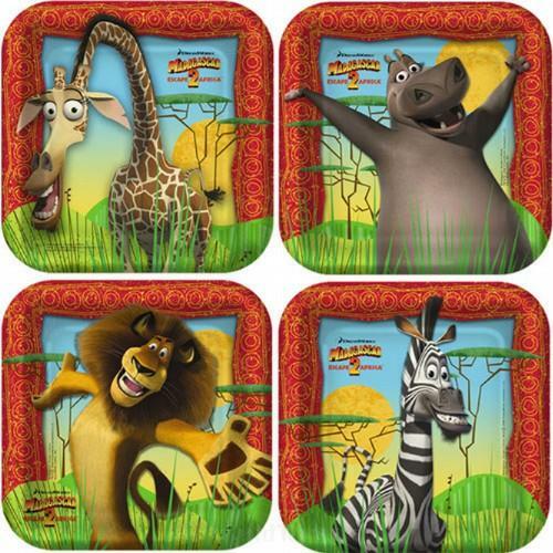 Madagascar: Escape 2 Africa Small Paper Plates (Pack of 8)