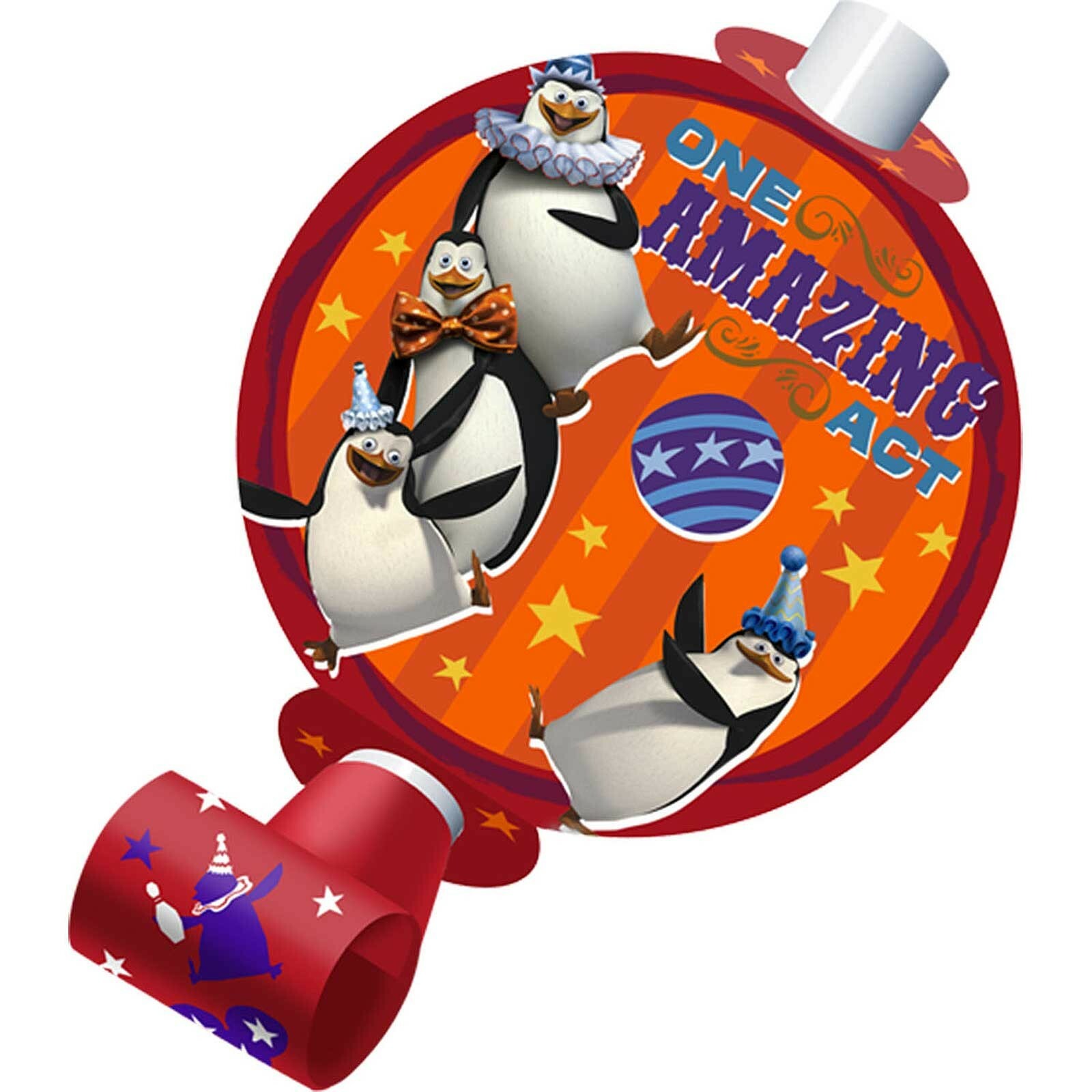 Madagascar 3 Party Blowers (Pack of 8)
