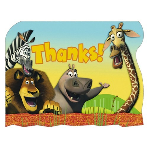 Madagascar: Escape 2 Africa Thank You Cards (Pack of 8)