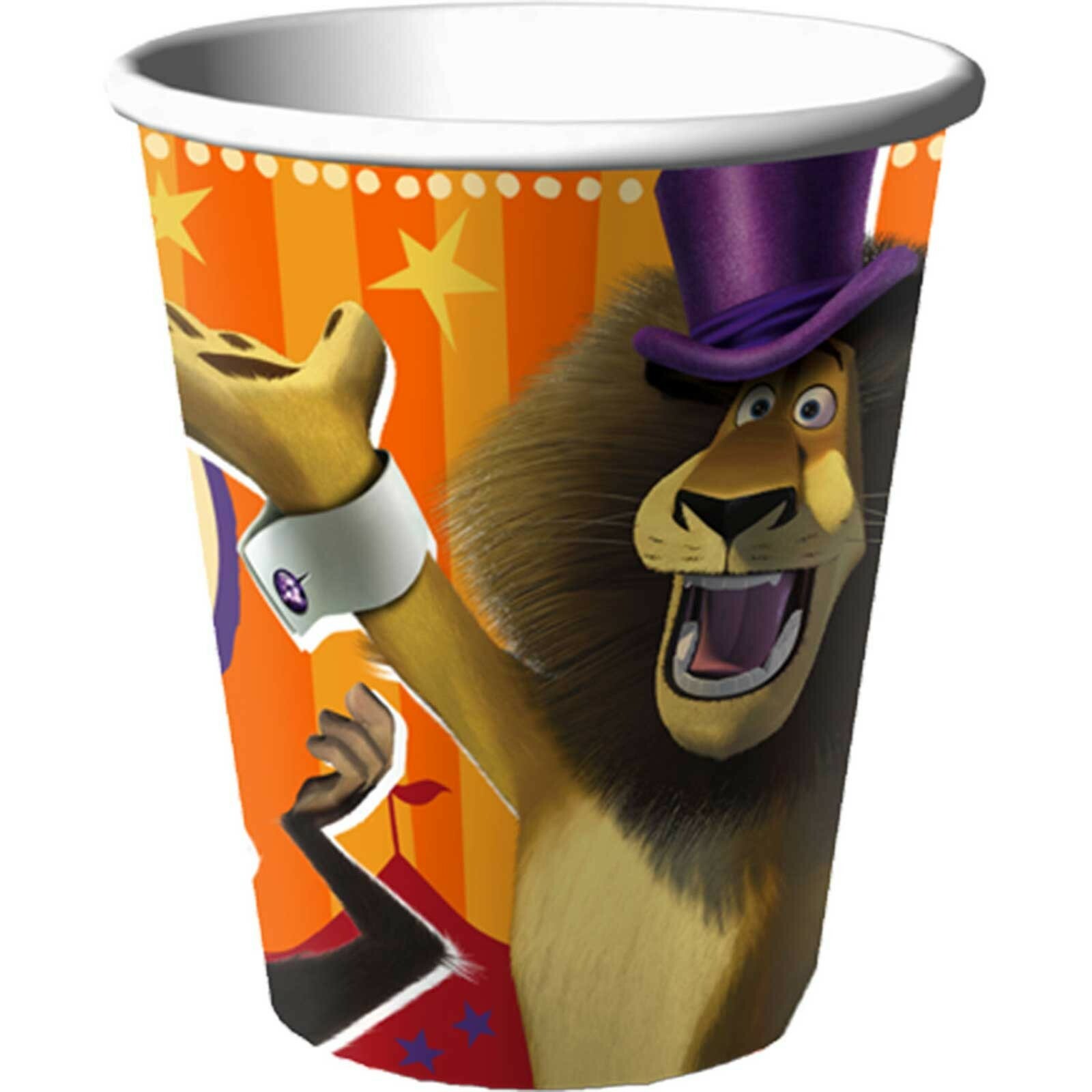 Madagascar 3 Paper Cups (Pack of 8)