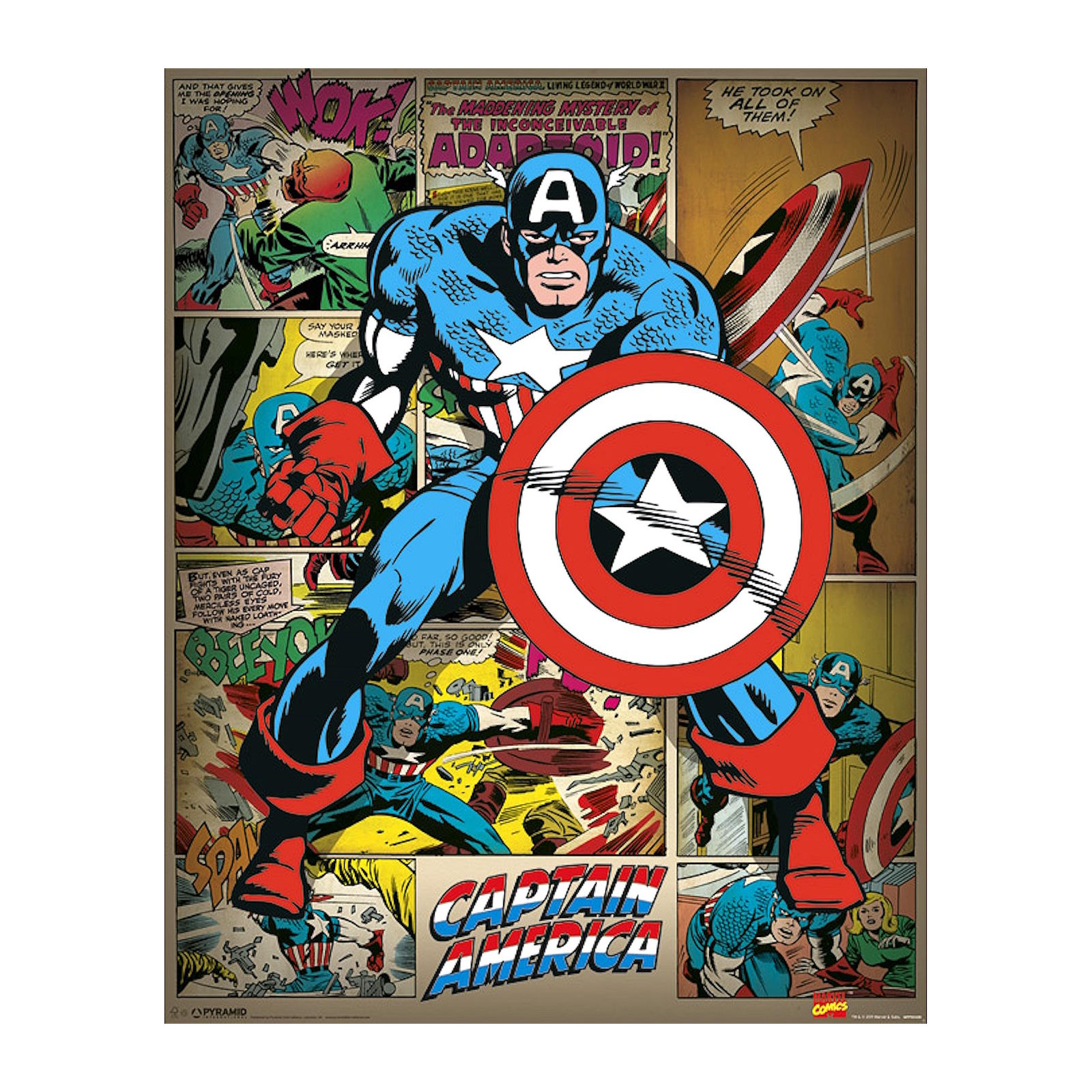 Marvel Comics Captain America Poster 